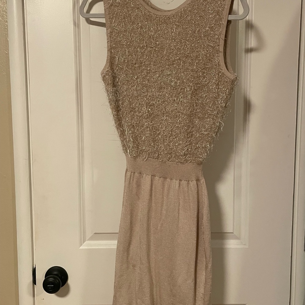 Marc New York Textured Tan Midi Dress